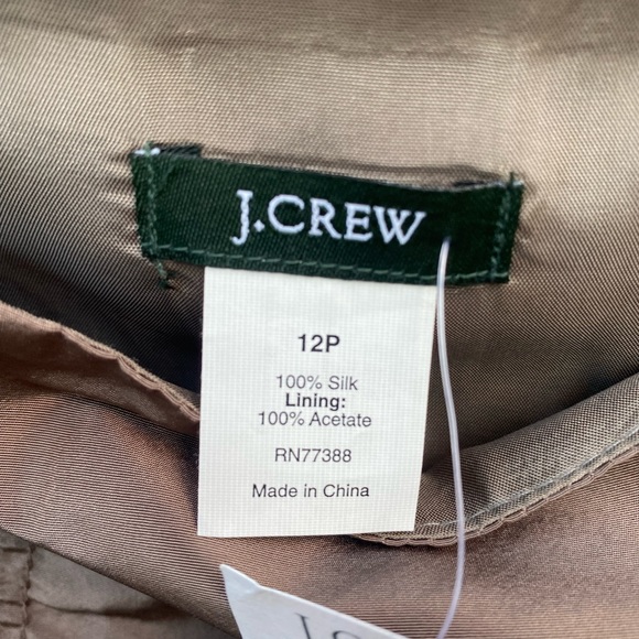 NWT J.Crew 100% silk skirt - Picture 5 of 14